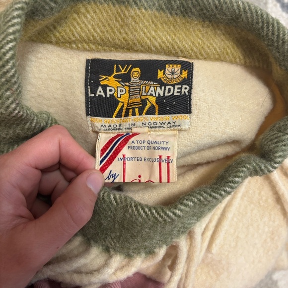 Lapp Lander 100% wool fringe vintage Sweater made in Norway - Picture 2 of 13